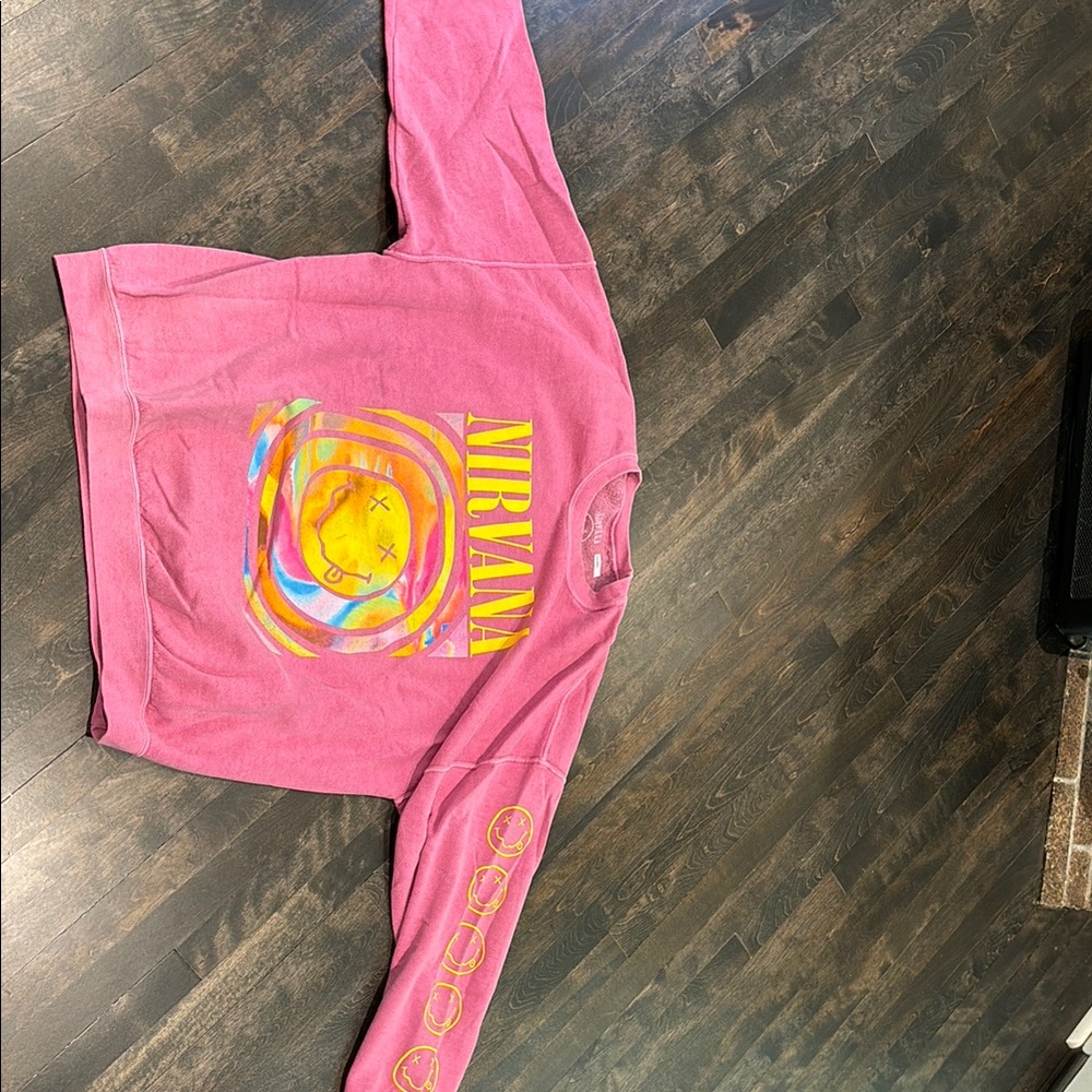 Pink Nirvana Graphic Sweatshirt